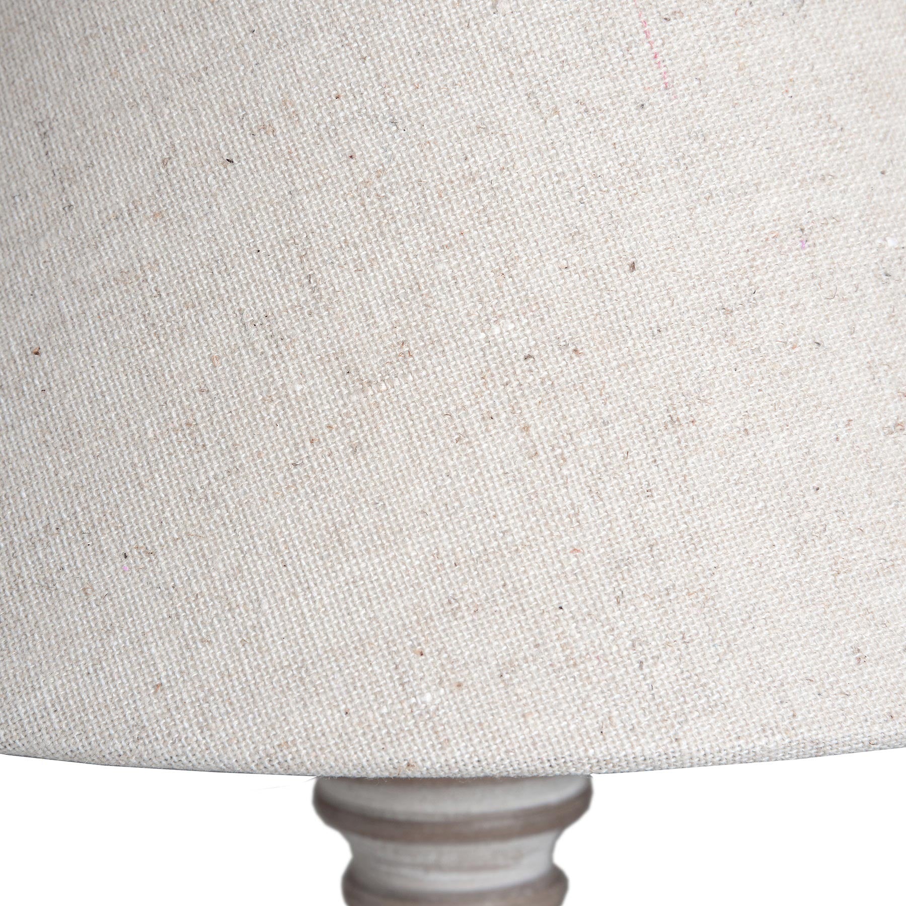 Close-up of a textured lampshade with a white background
