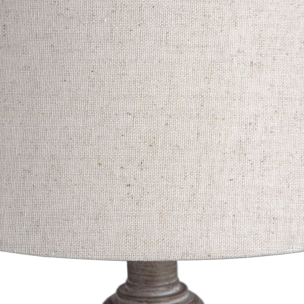 Close-up of a textured lampshade with a white background
