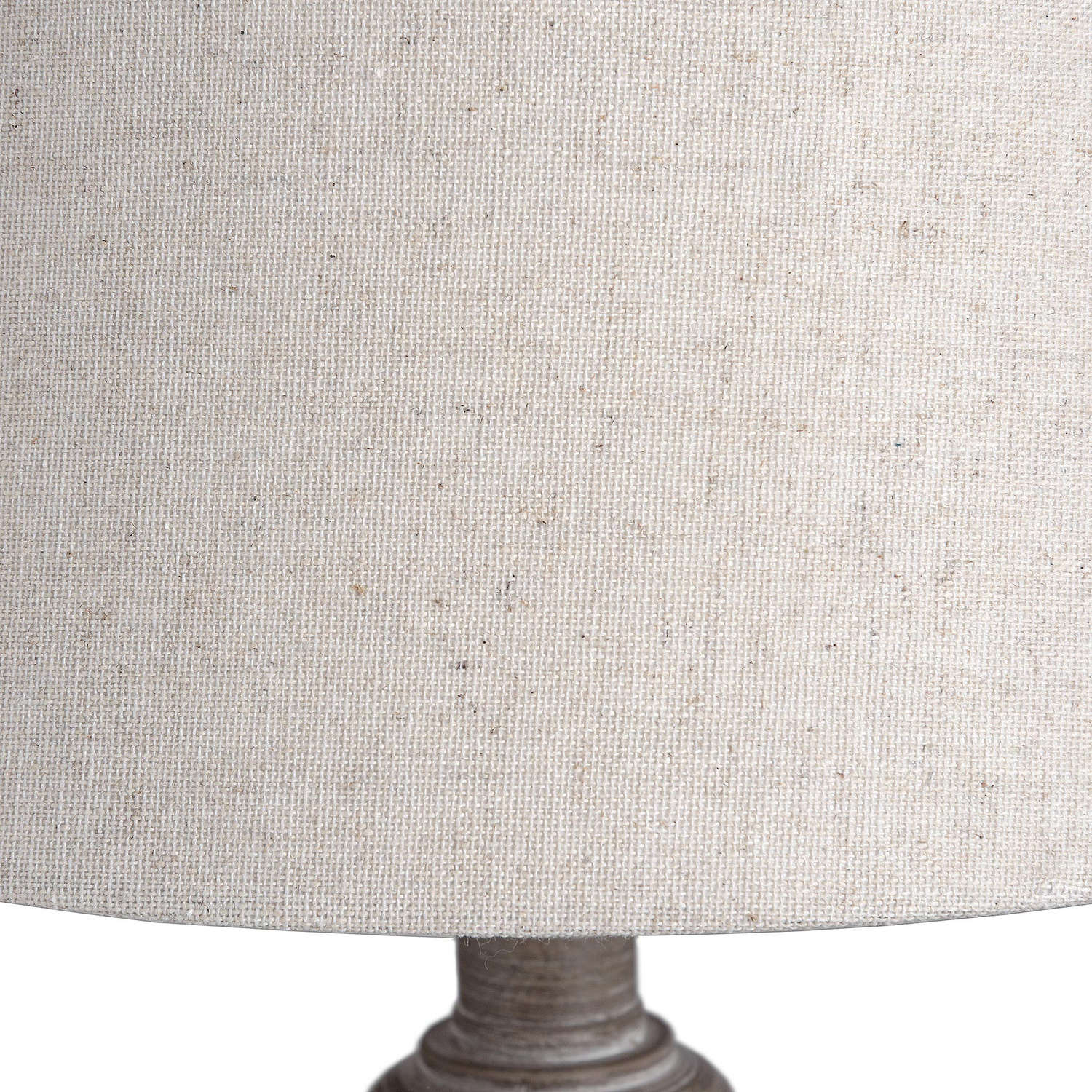 Close-up of a textured lampshade with a white background