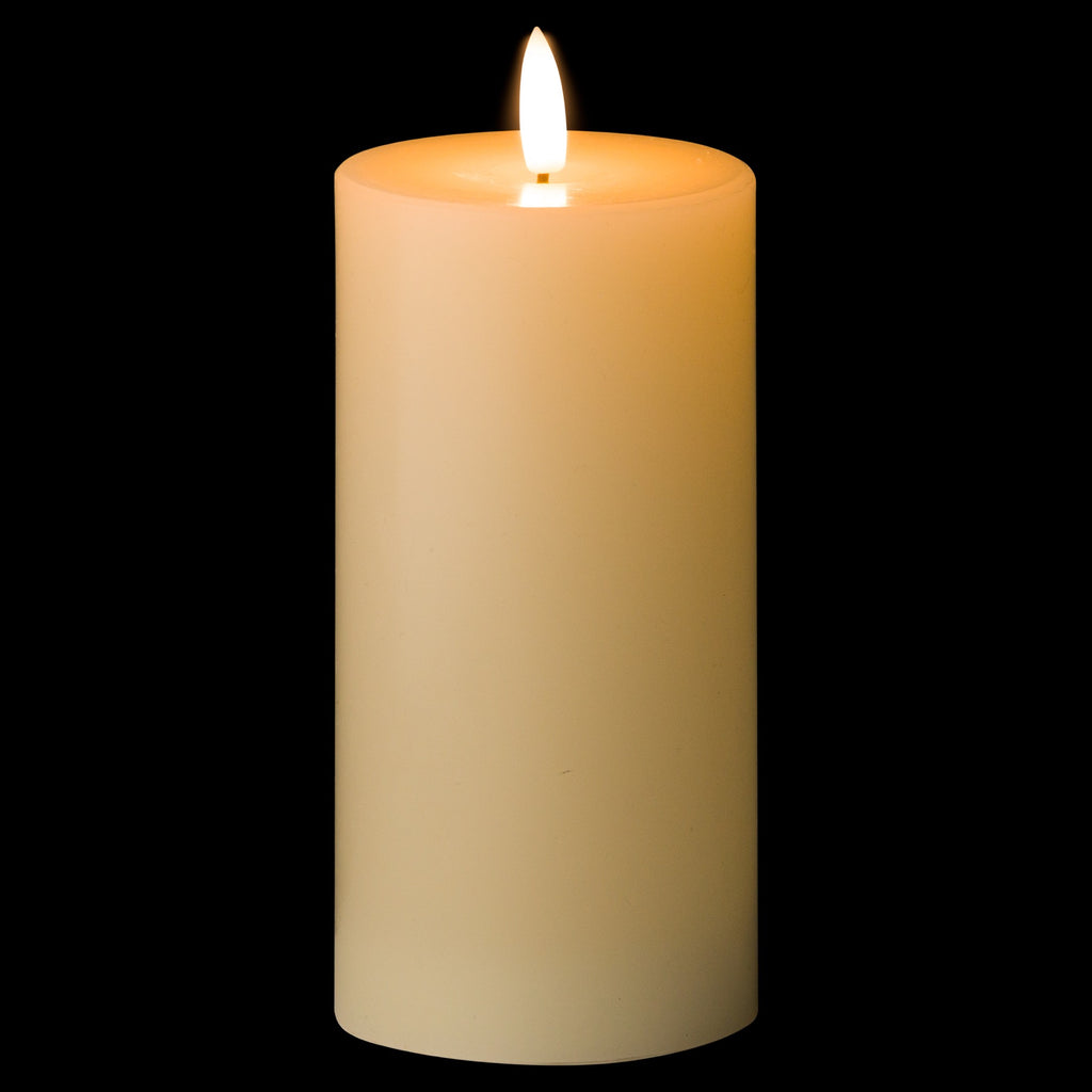 Luxe Collection Natural Glow 3 x 6 LED Cream Wax Candle