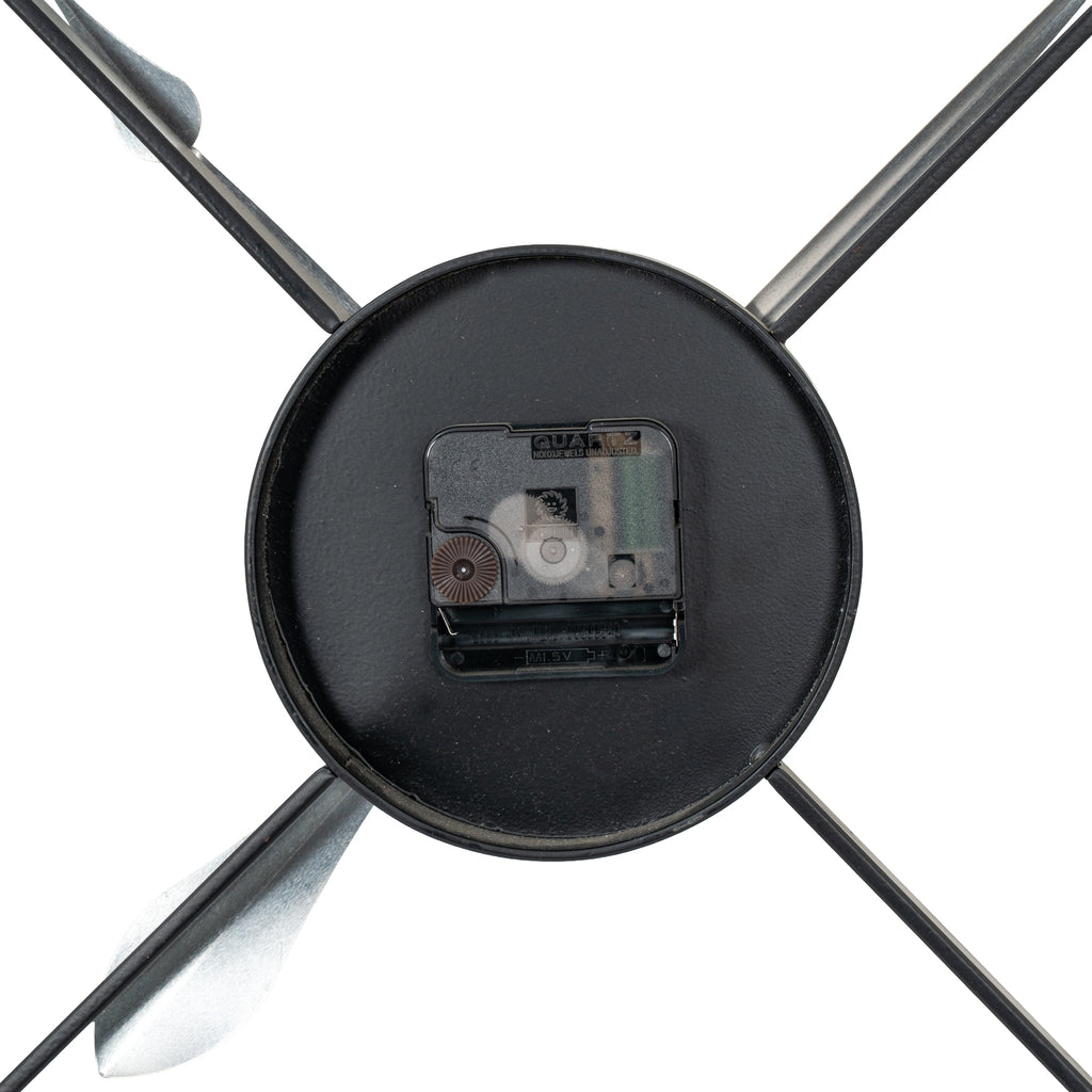 Black And Gold Skeleton Clock