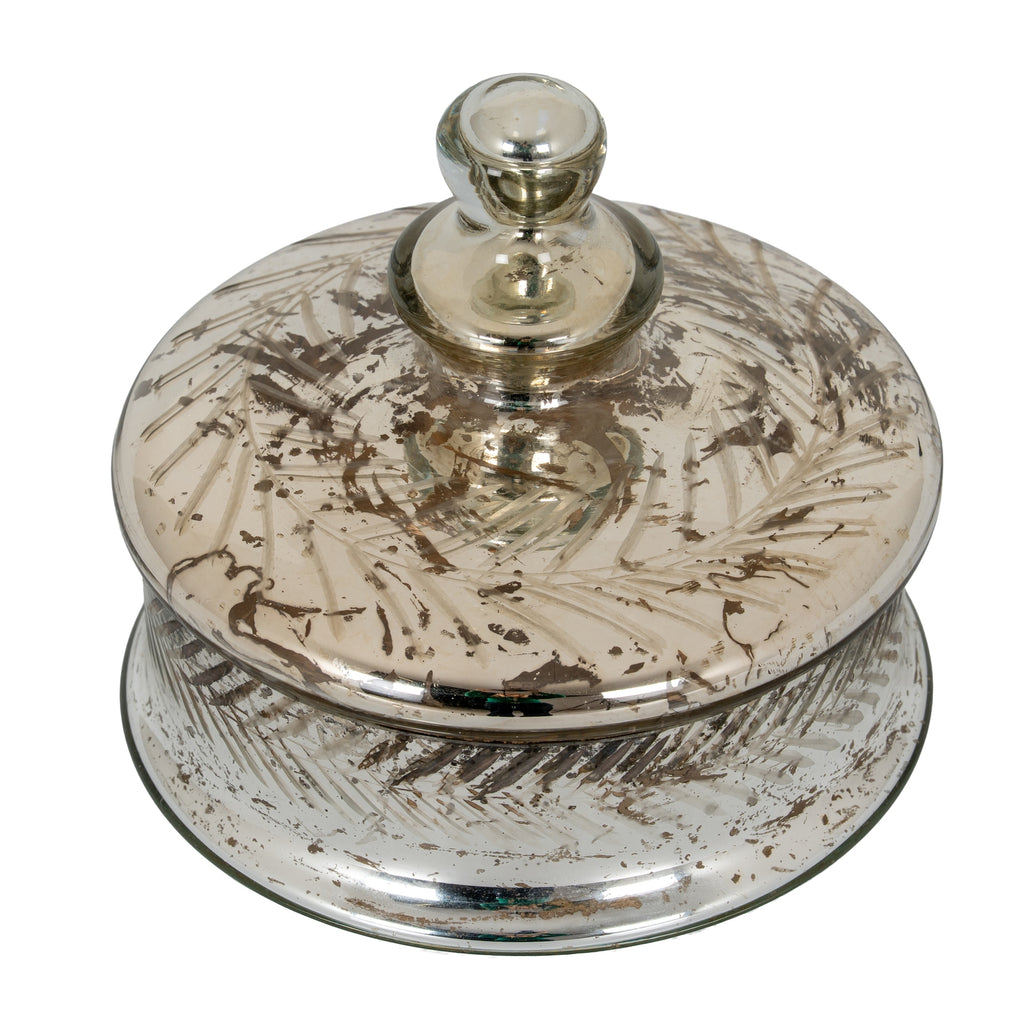 Silver Foil Effect Small Trinket Jar