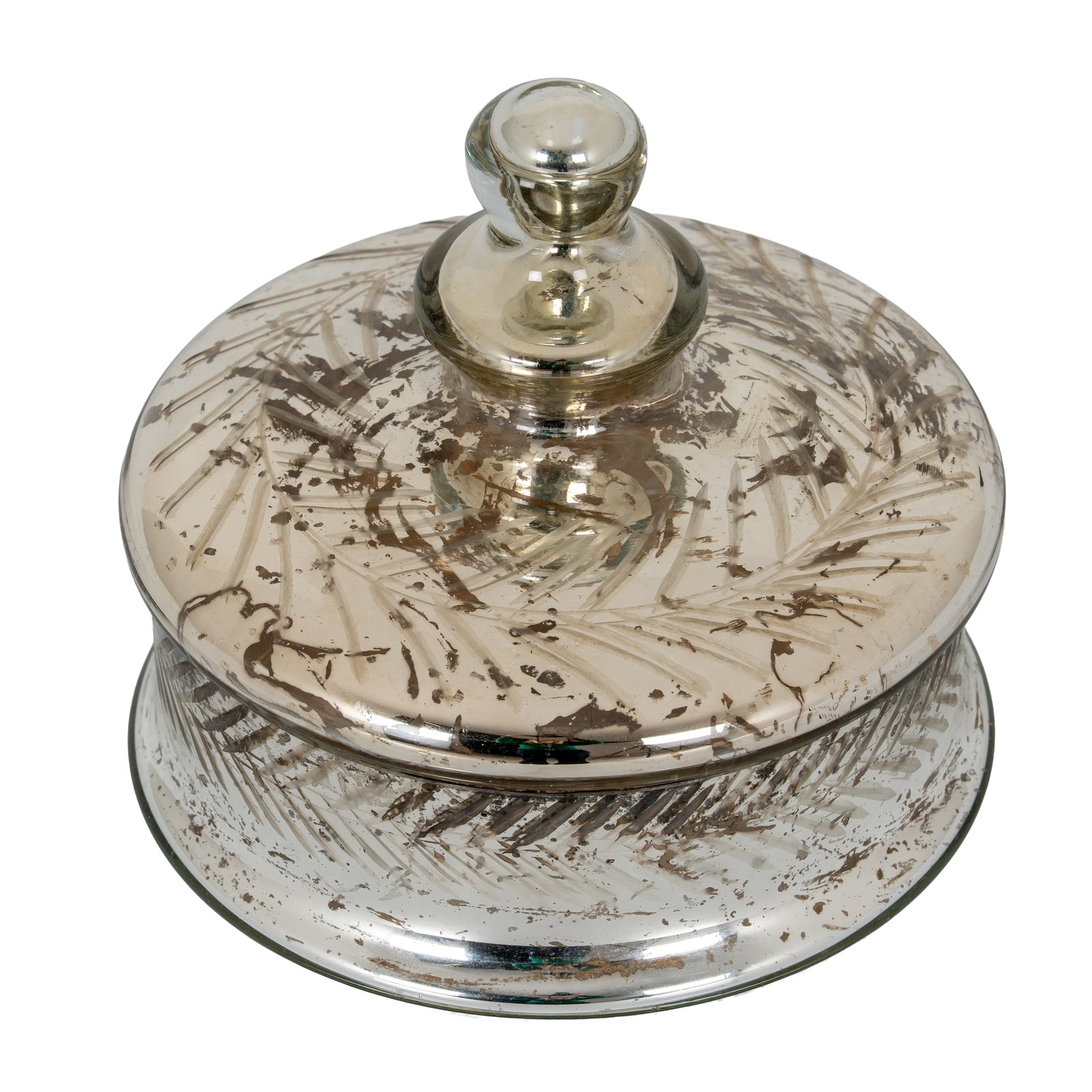Silver Foil Effect Small Trinket Jar