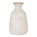 White ceramic vase on a white background