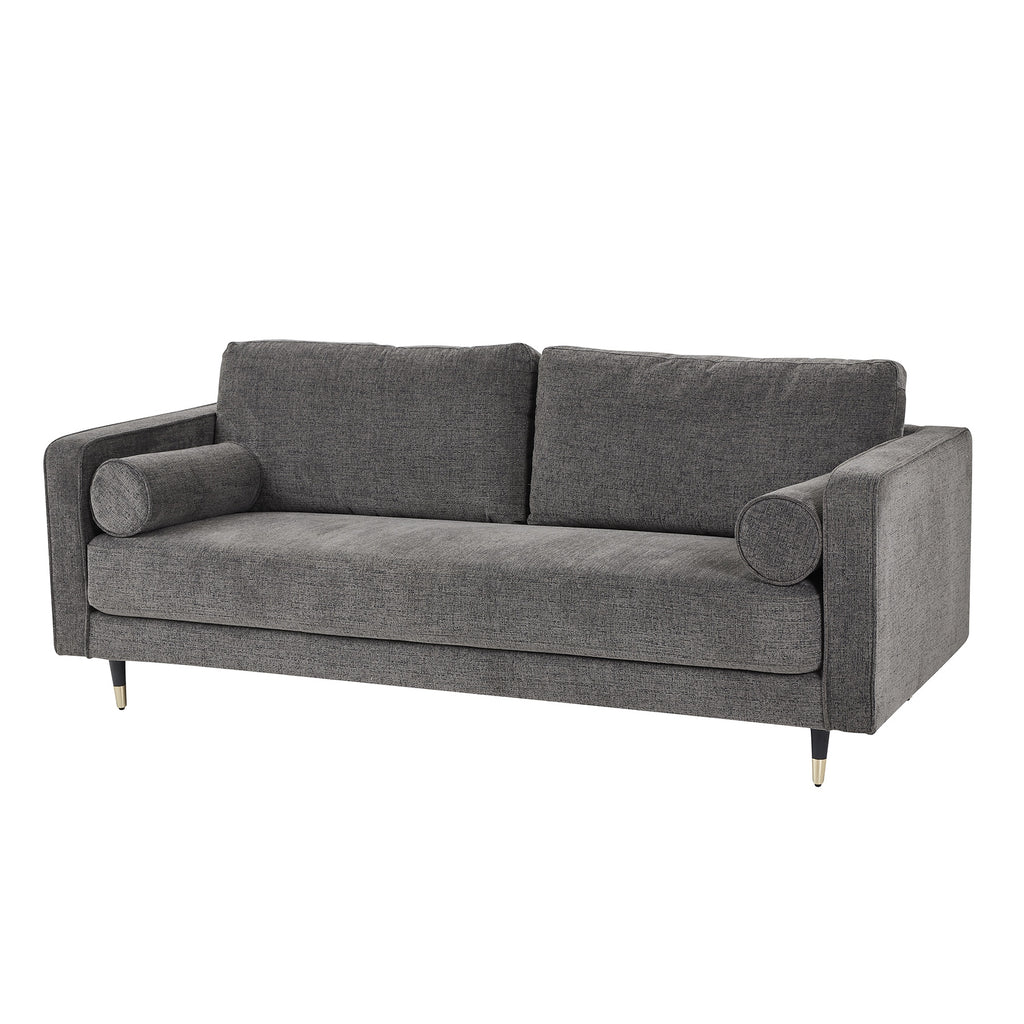 Gray sofa on a white background
