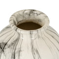 Marble-patterned vase on a white background