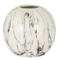 Marble-patterned vase on a white background