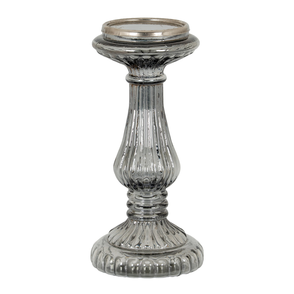 Smoked Midnight Medium Candle Pillar