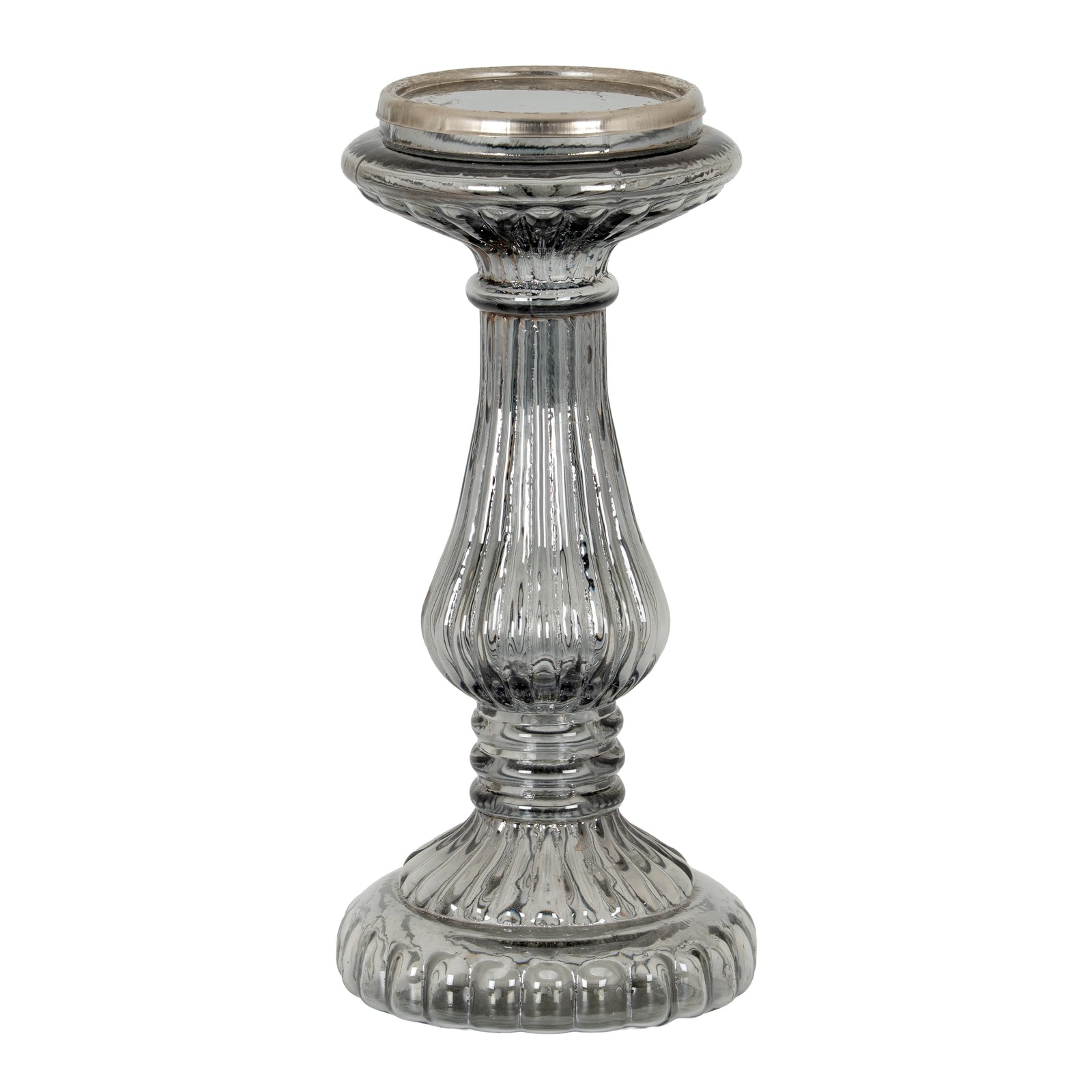 Smoked Midnight Medium Candle Pillar