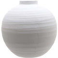 White textured vase on a white background