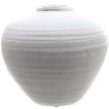 White textured vase on a white background