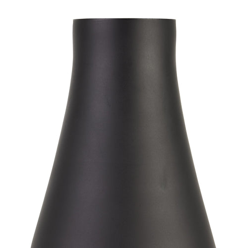 Black vase on a white background