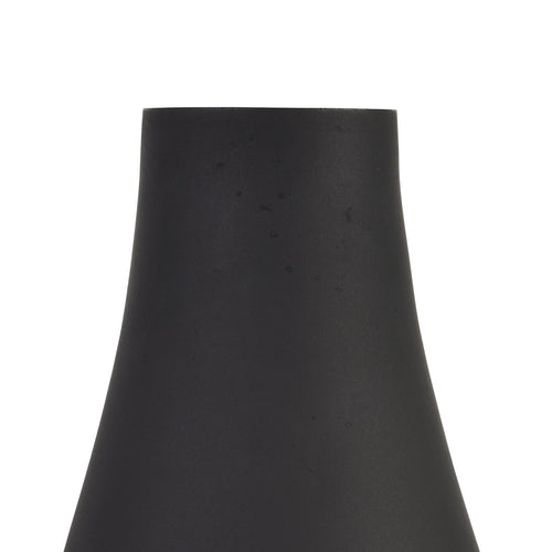 Black vase on a white background