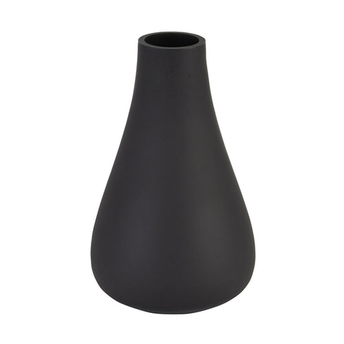 Black vase on a white background