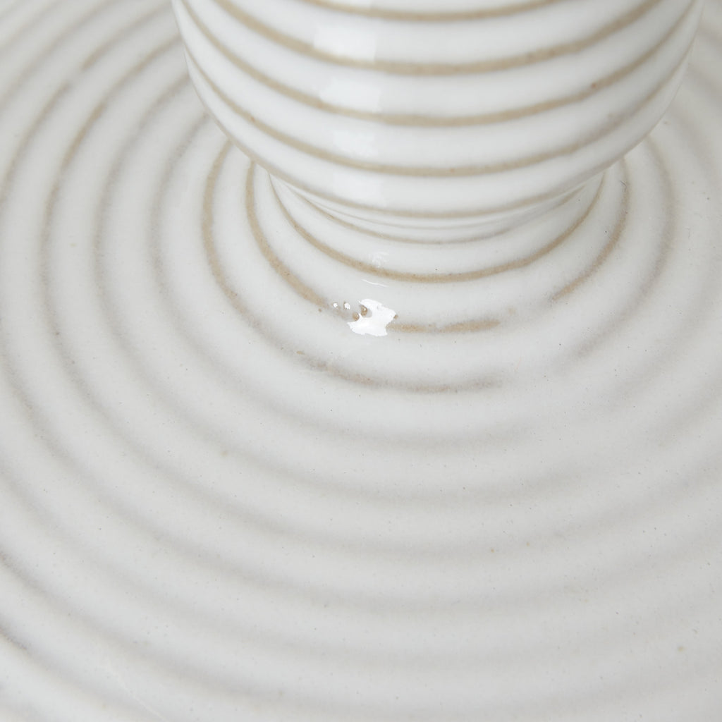 Ceramic Taper Candle Holder  With Handle