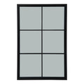 Black Wood XL Window Mirror
