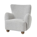 Gray textured armchair on a white background