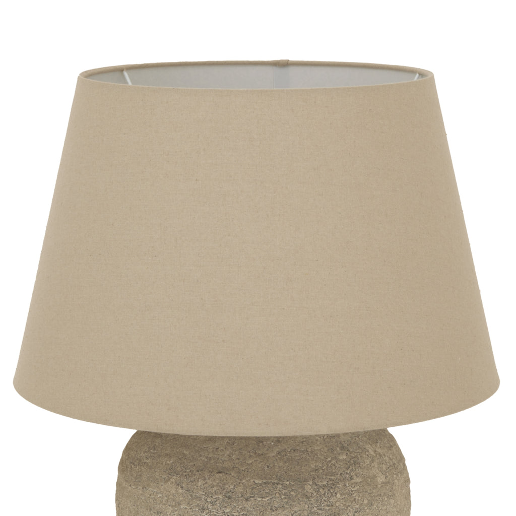 Beige lampshade on a white background