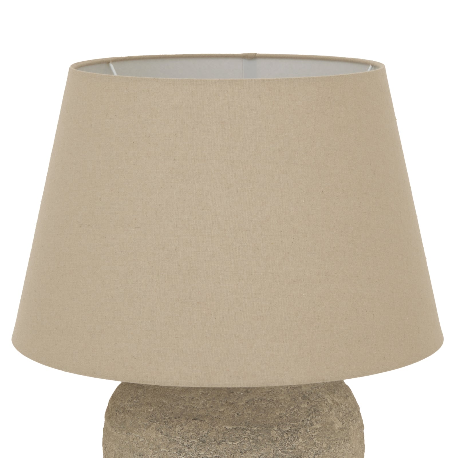 Beige lampshade on a white background