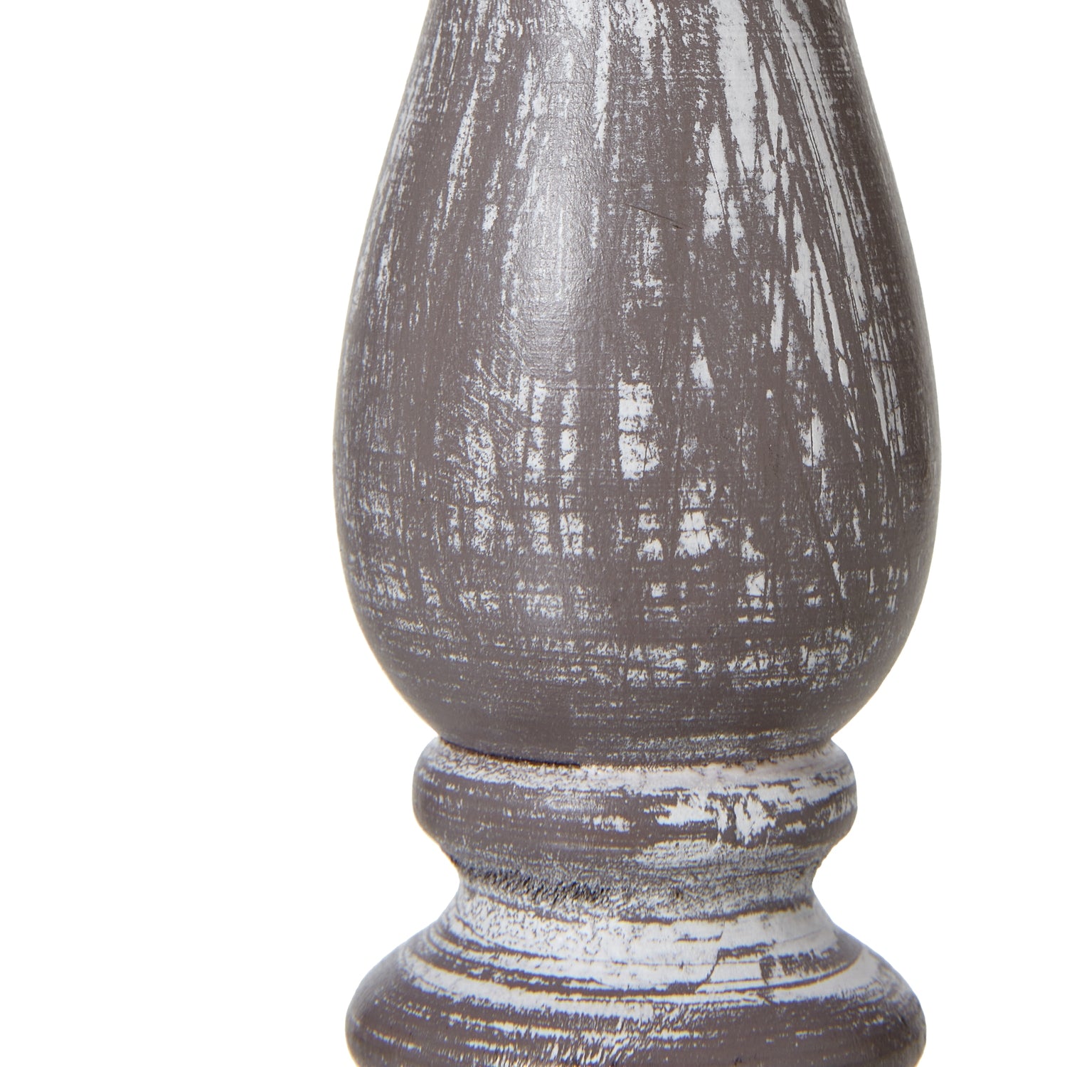 Decorative vase with textured surface on a white background