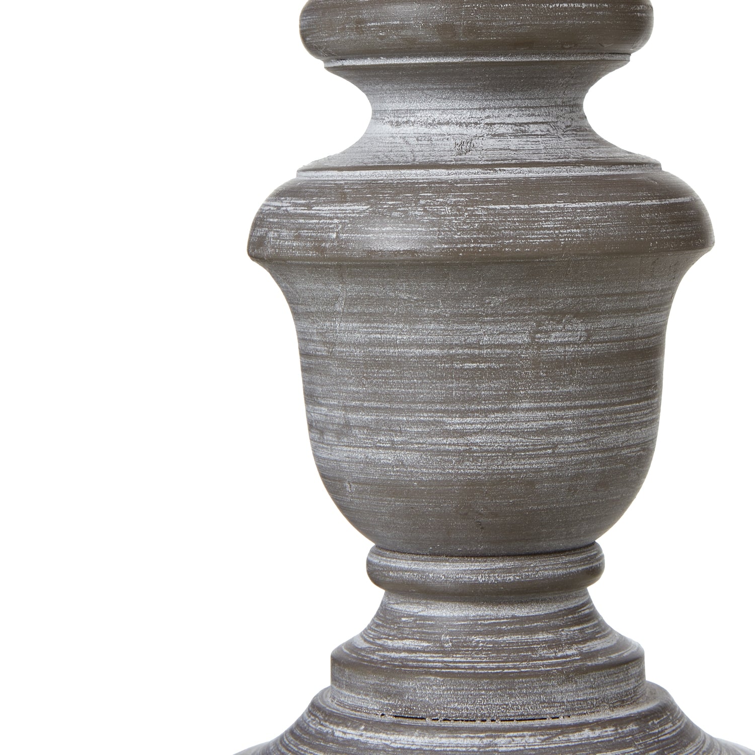Decorative urn with a textured surface on a white background