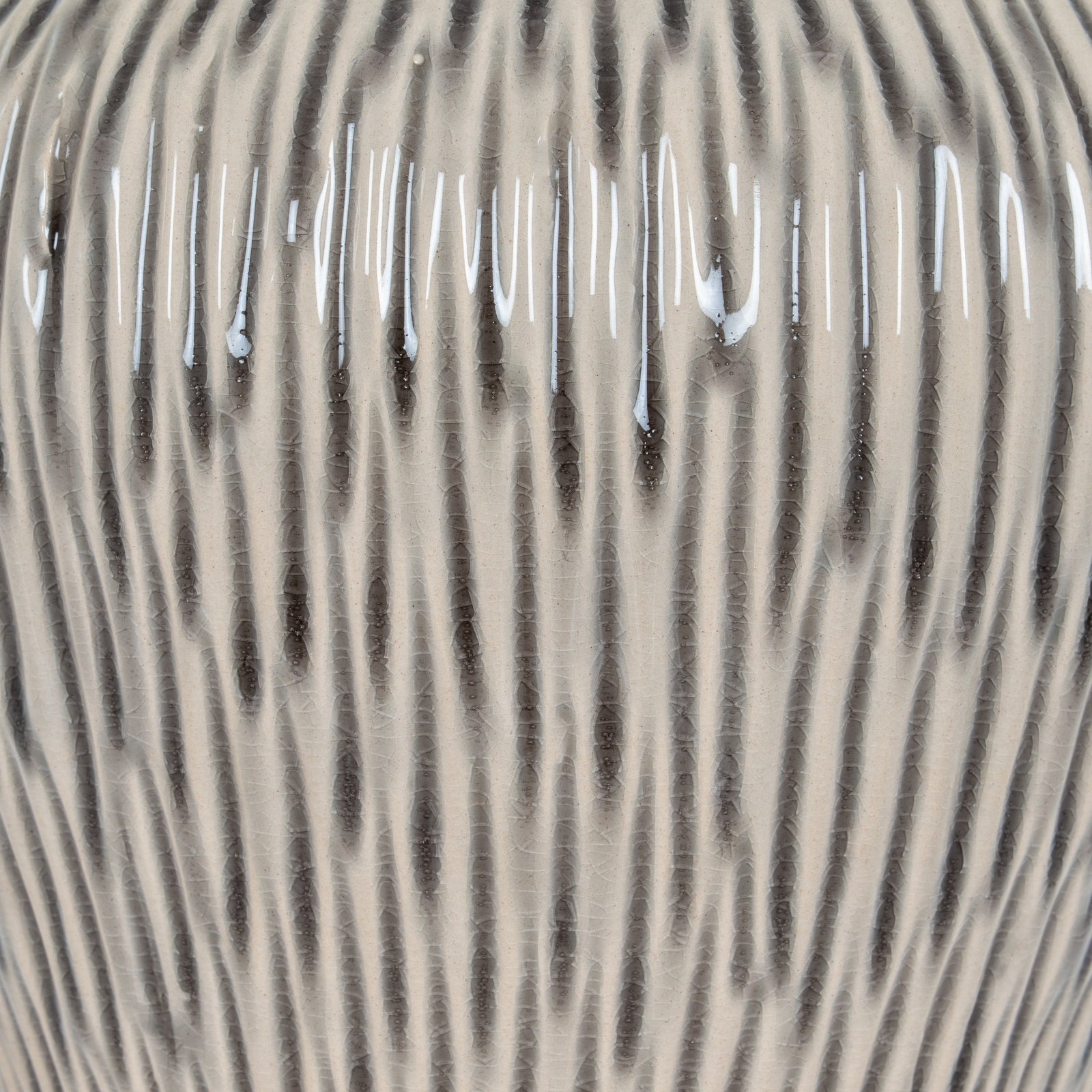 Close-up of a zebra's striped pattern on its neck.
