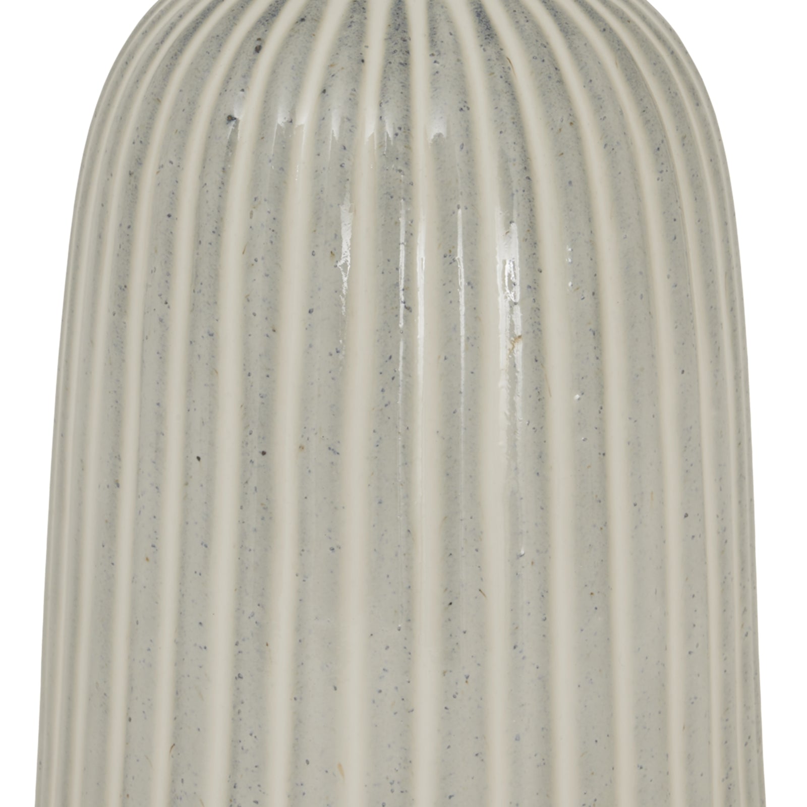 Gray textured vase on a white background