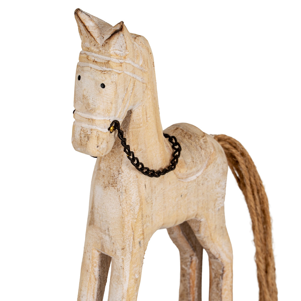 Rustic Rocking Horse Natural Rustic Rocking Horse – Fellbank Homeware