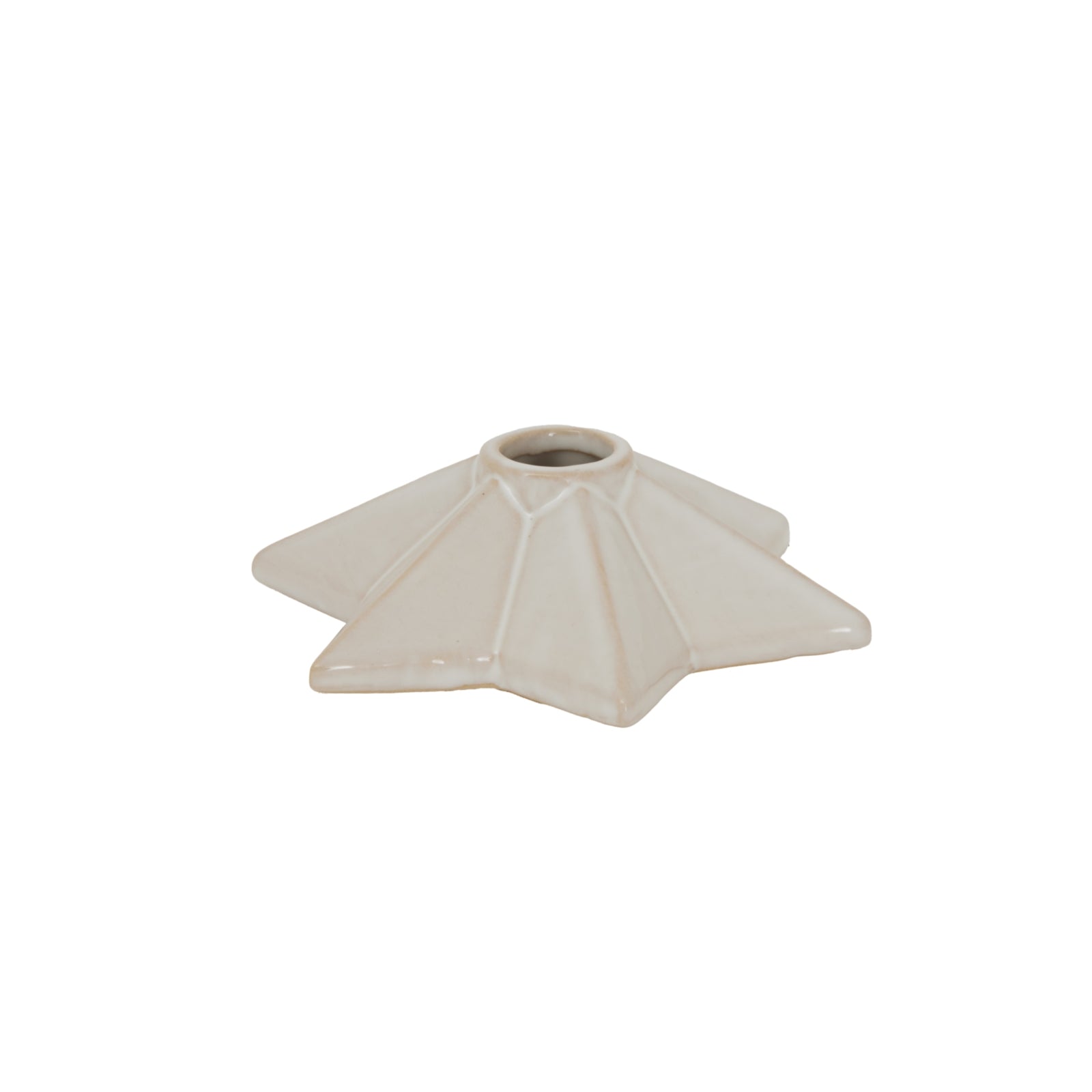 Alora Ceramic Angled Star Candle Holder