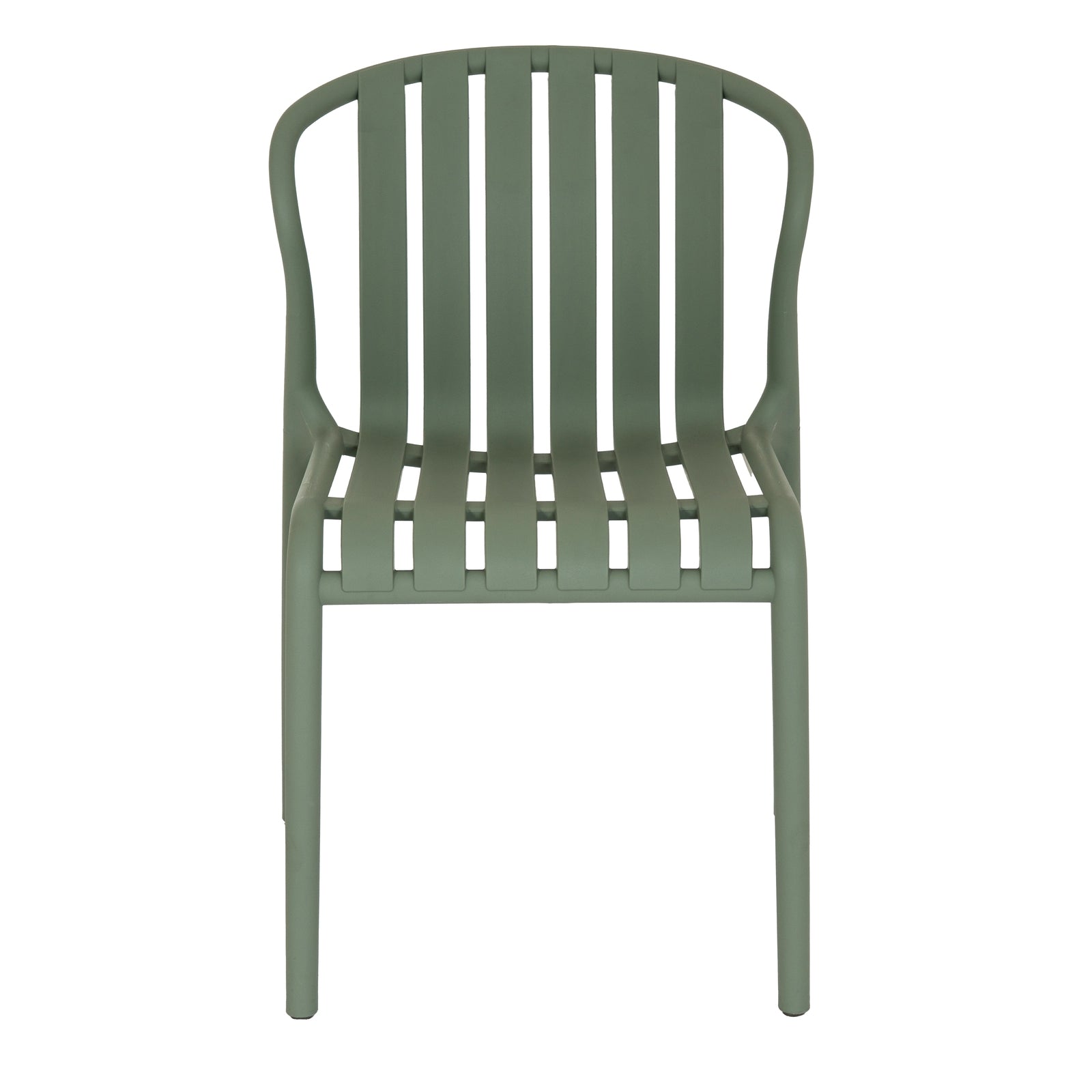 Green chair on a white background