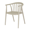Beige chair with a white background