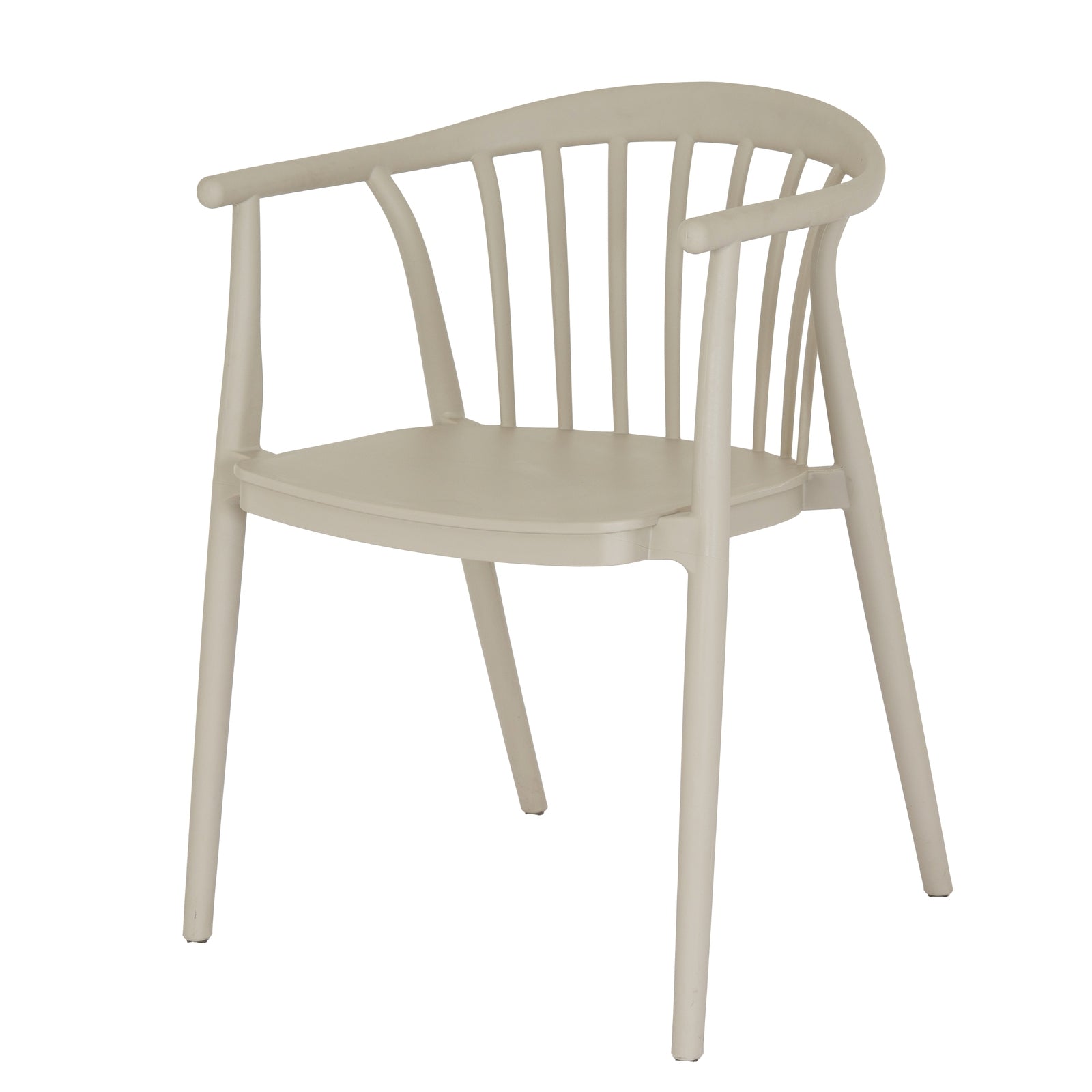 Beige chair with a white background