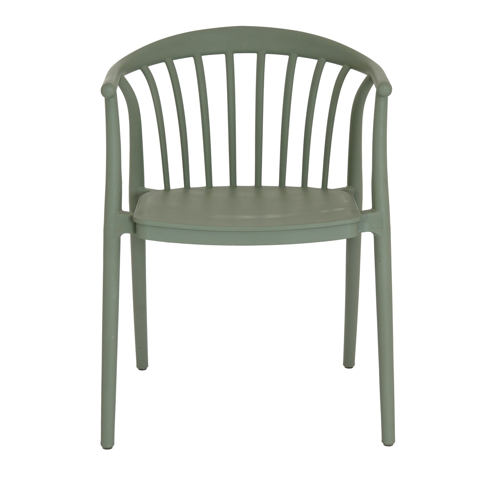 Green chair on a white background