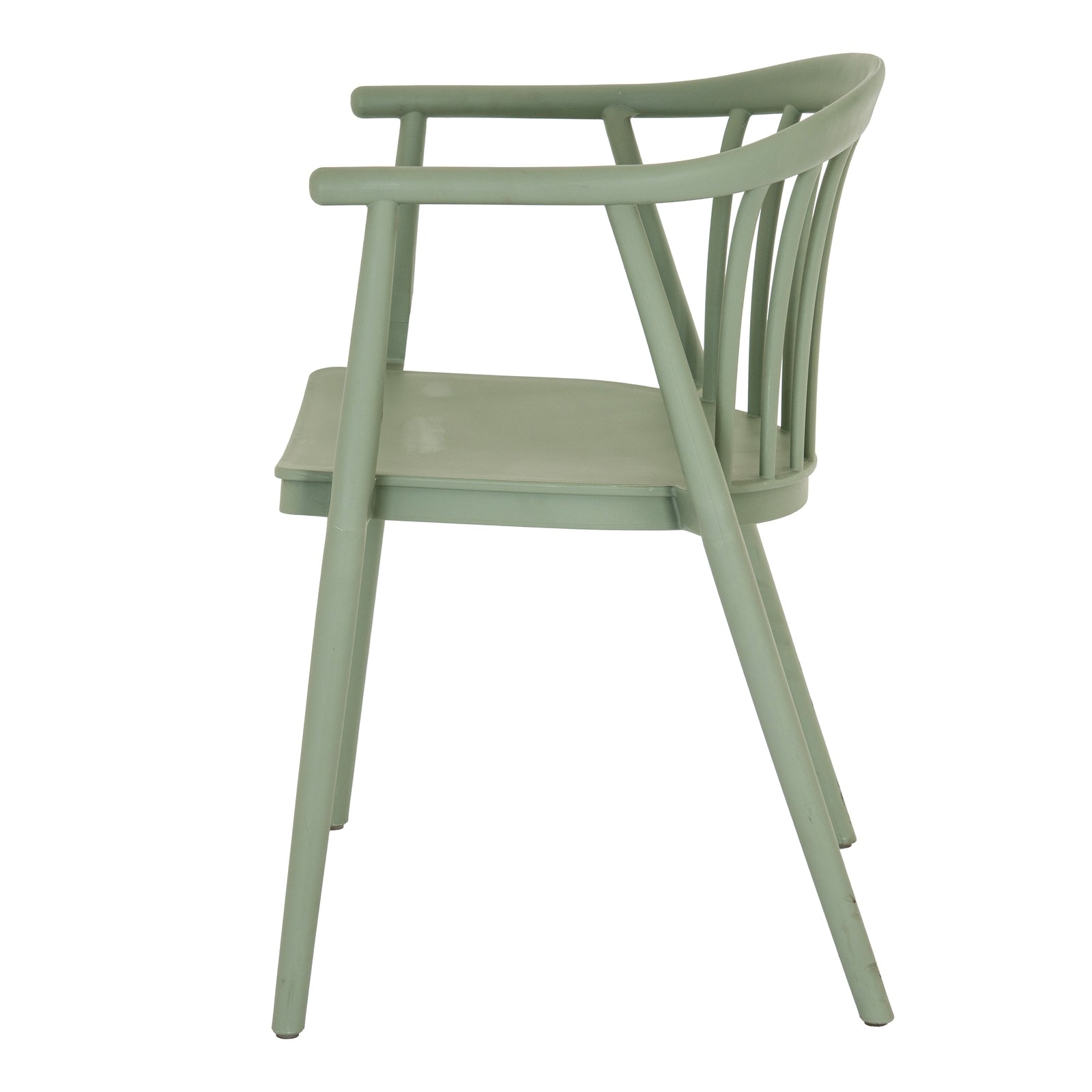 Green chair on a white background
