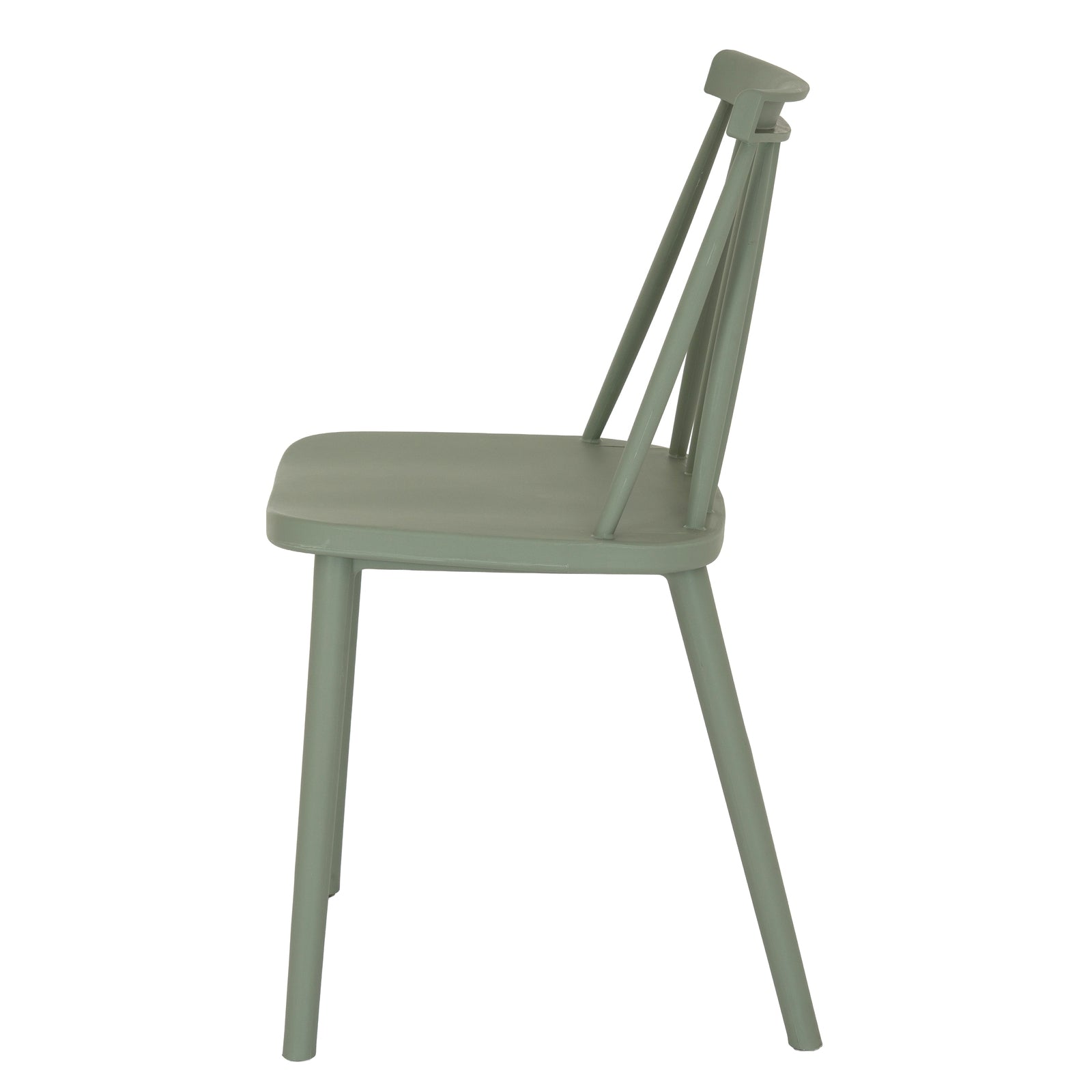 Green chair on a white background