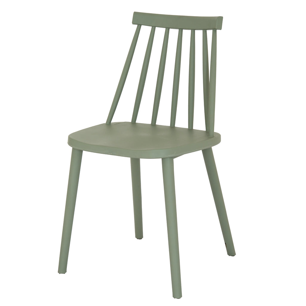 Green chair on a white background