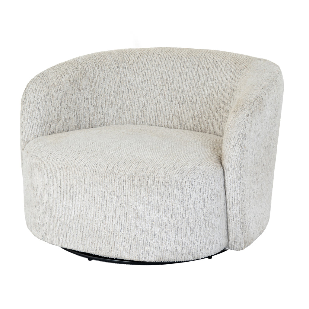 Gray textured armchair on a white background