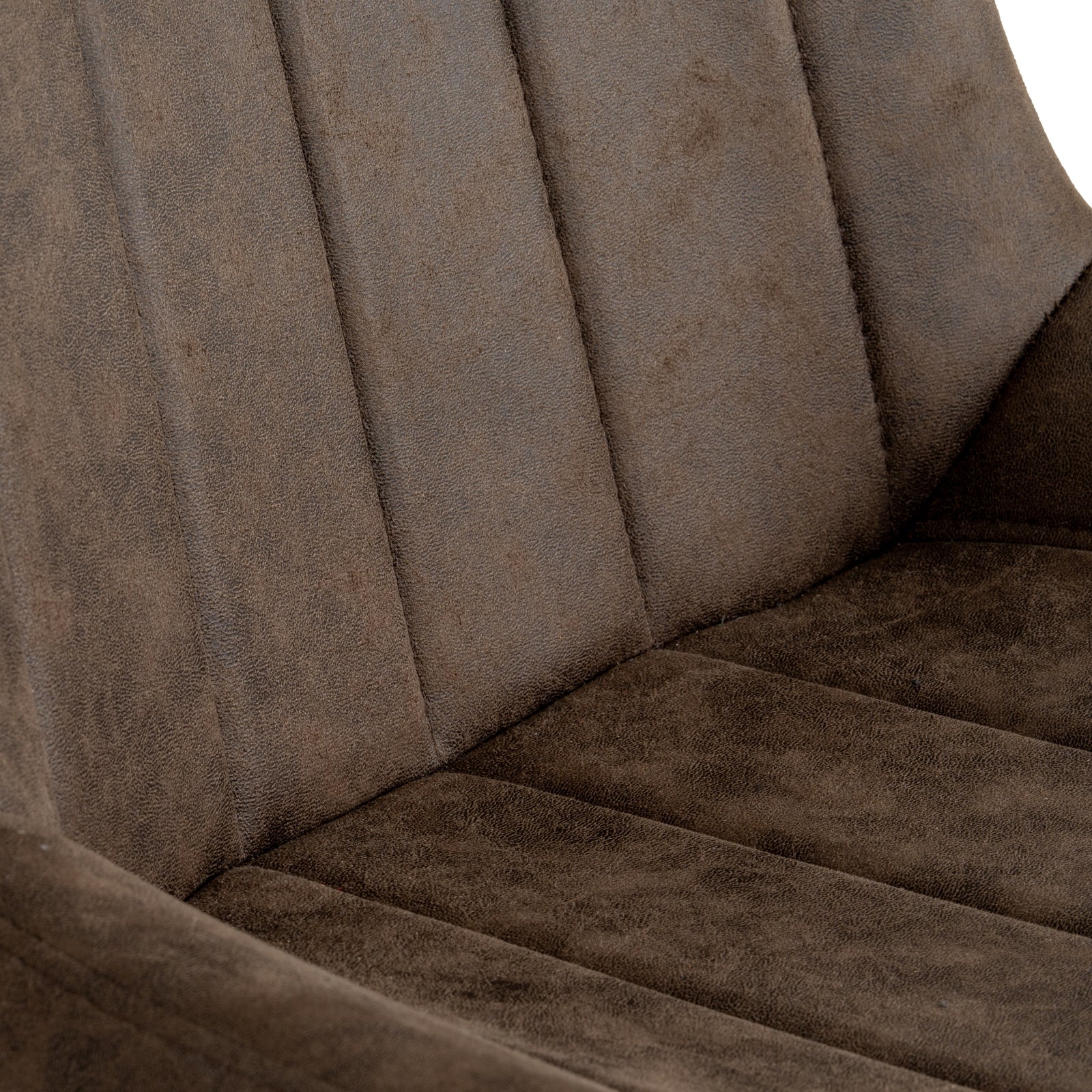 Close-up of a brown textured fabric surface