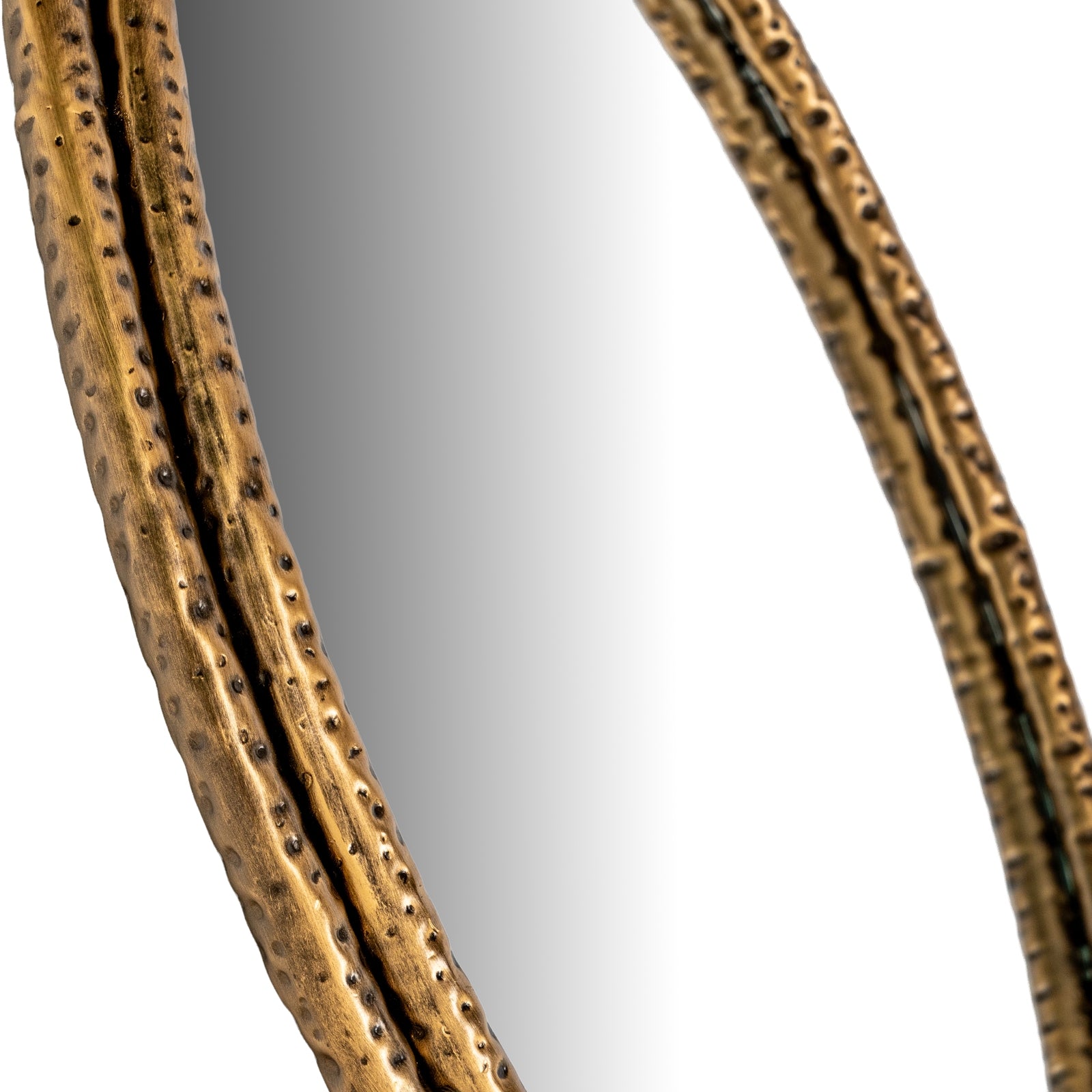 Nahla Medium Mirror With Dimpled Frame