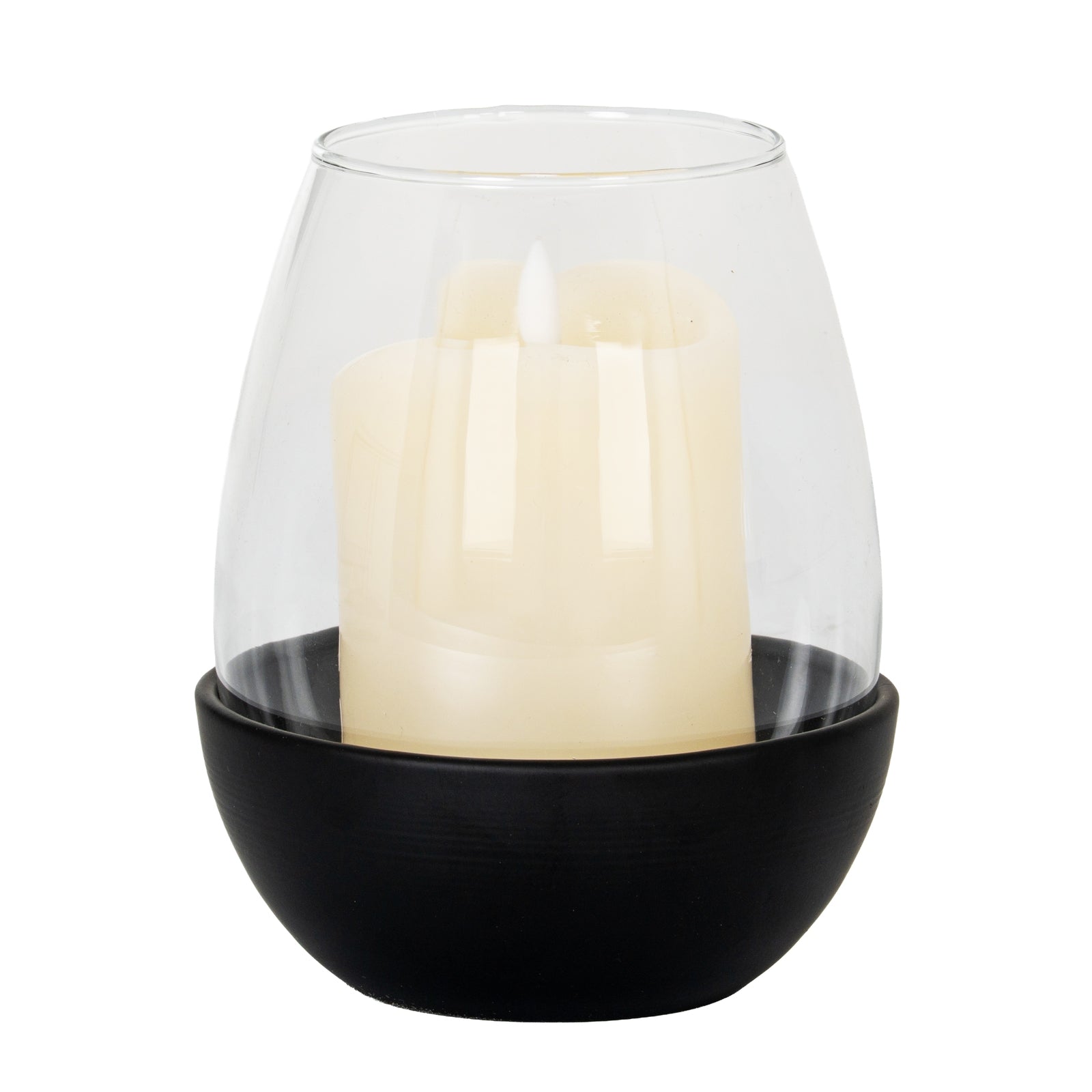 Neris Medium Candle Holder With Glass Goblet