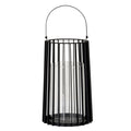 Lynk Large Lantern With Handle And Glass Candle Holder