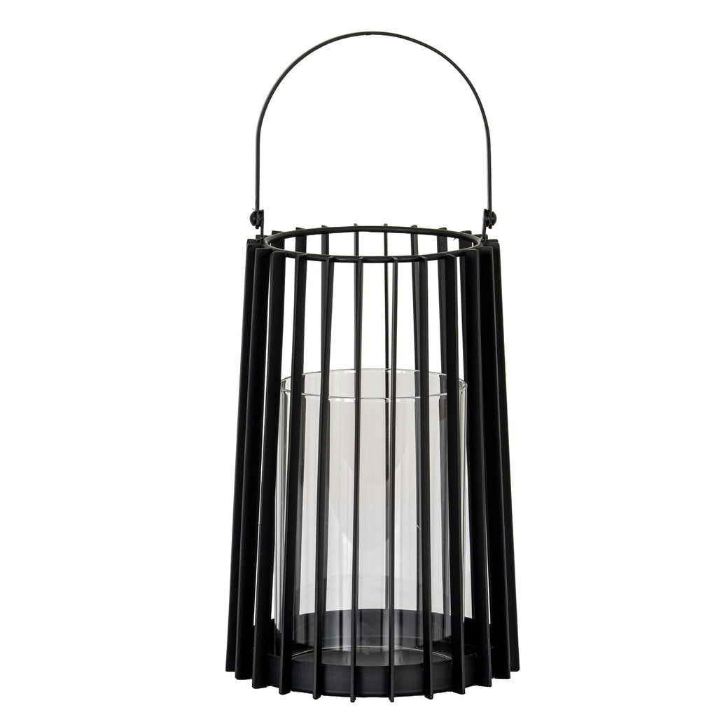 Lynk Medium Lantern With Handle And Glass Candle Holder