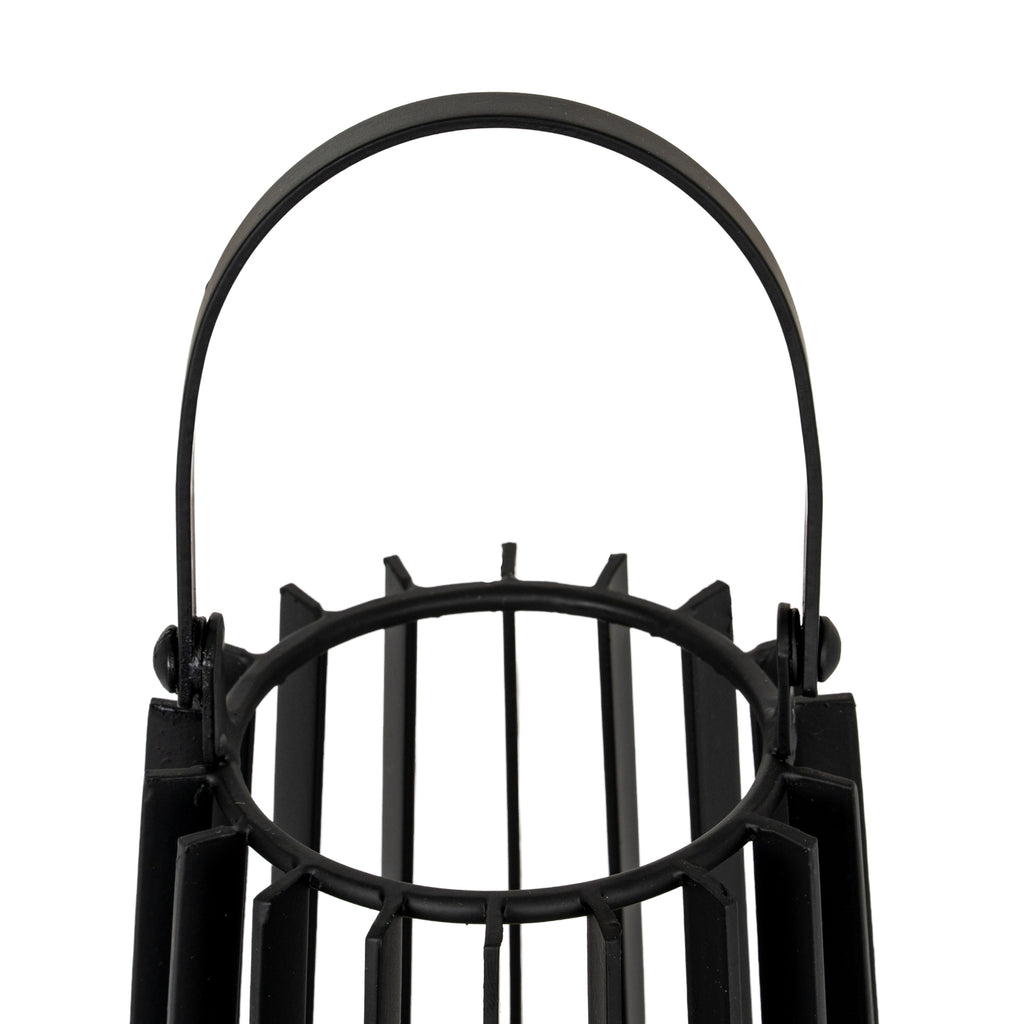 Lynk Small Lantern With Handle And Glass Candle Holder