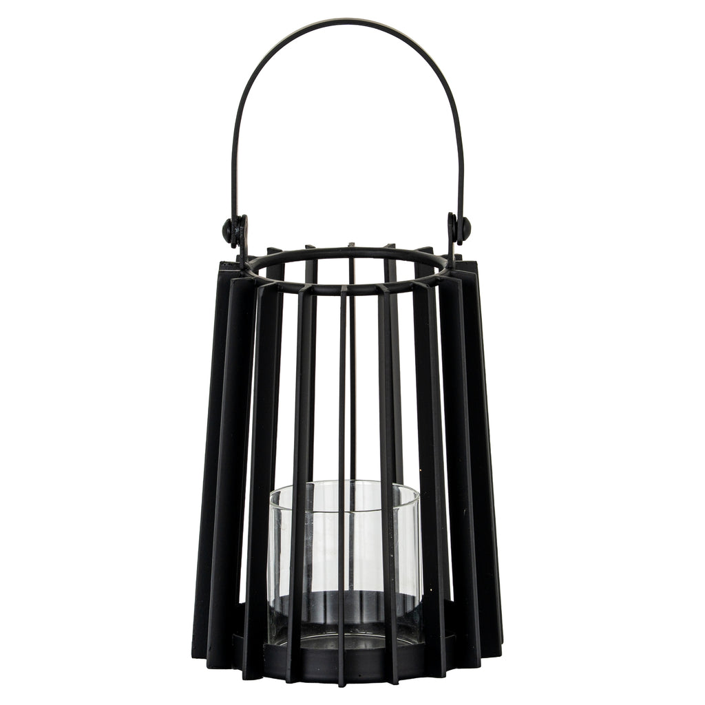 Lynk Small Lantern With Handle And Glass Candle Holder