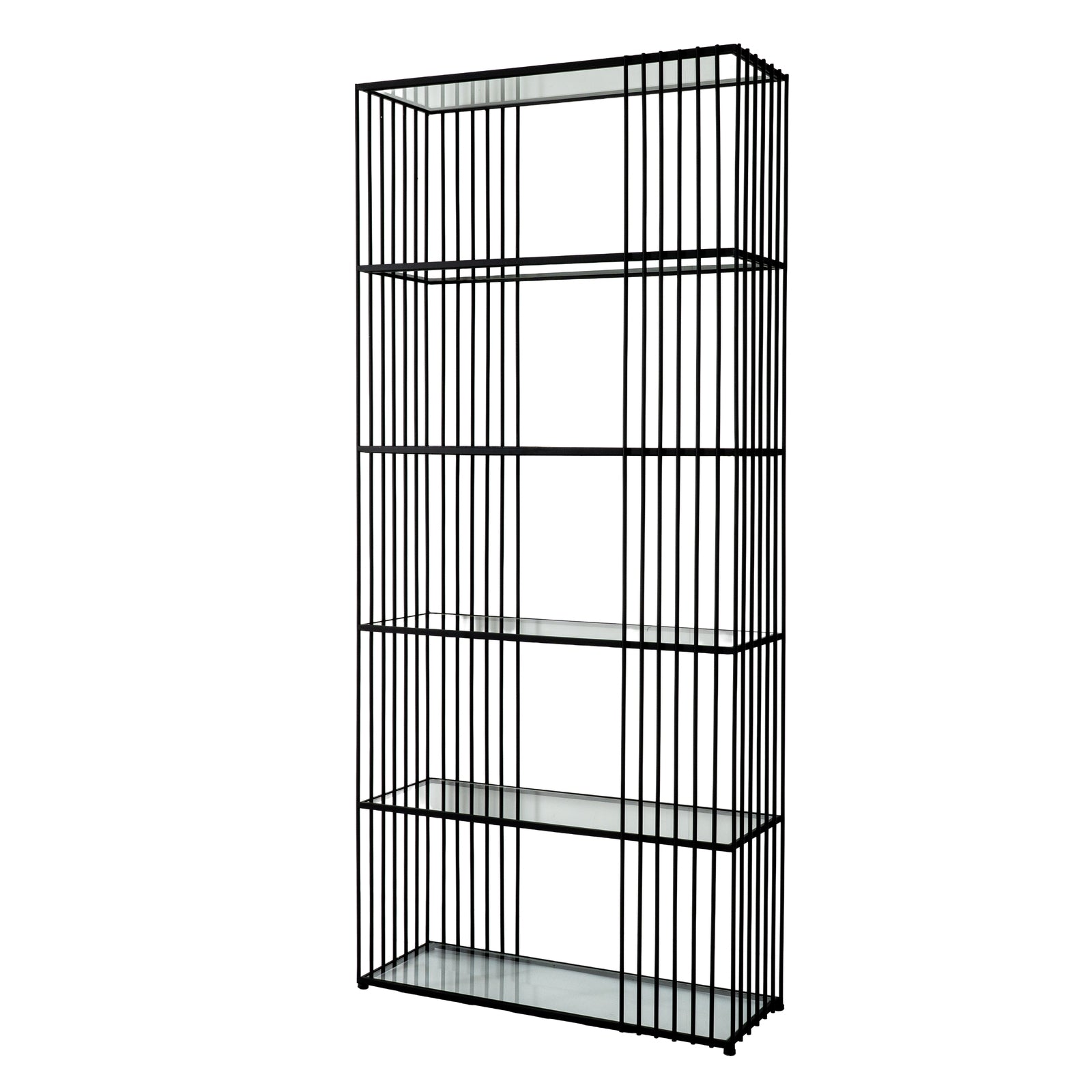 Alto Shelf Unit With Glass Shelves