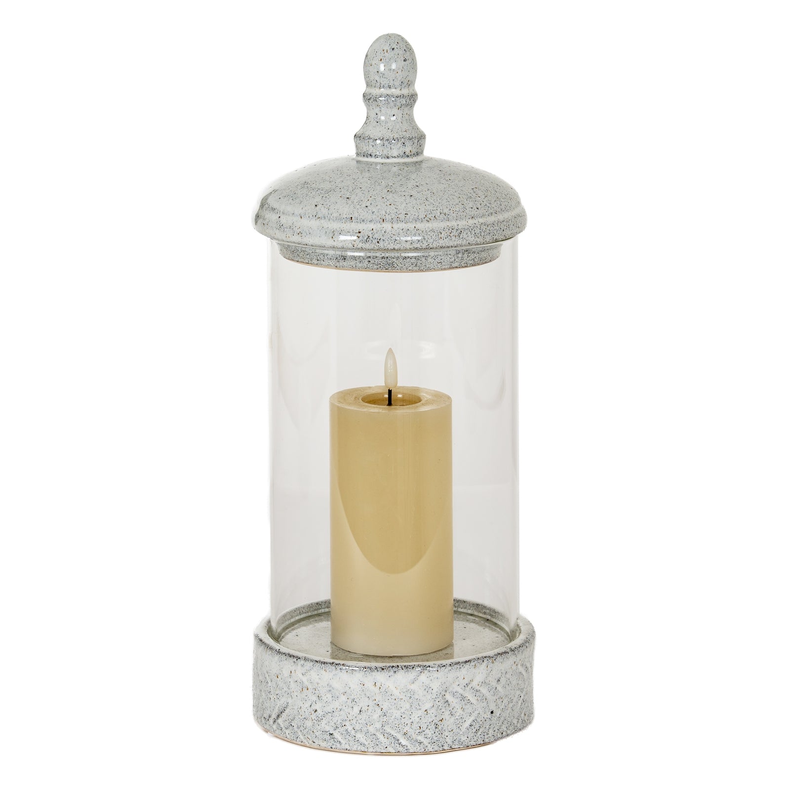 Sona Medium Hurricane Lantern With Lid