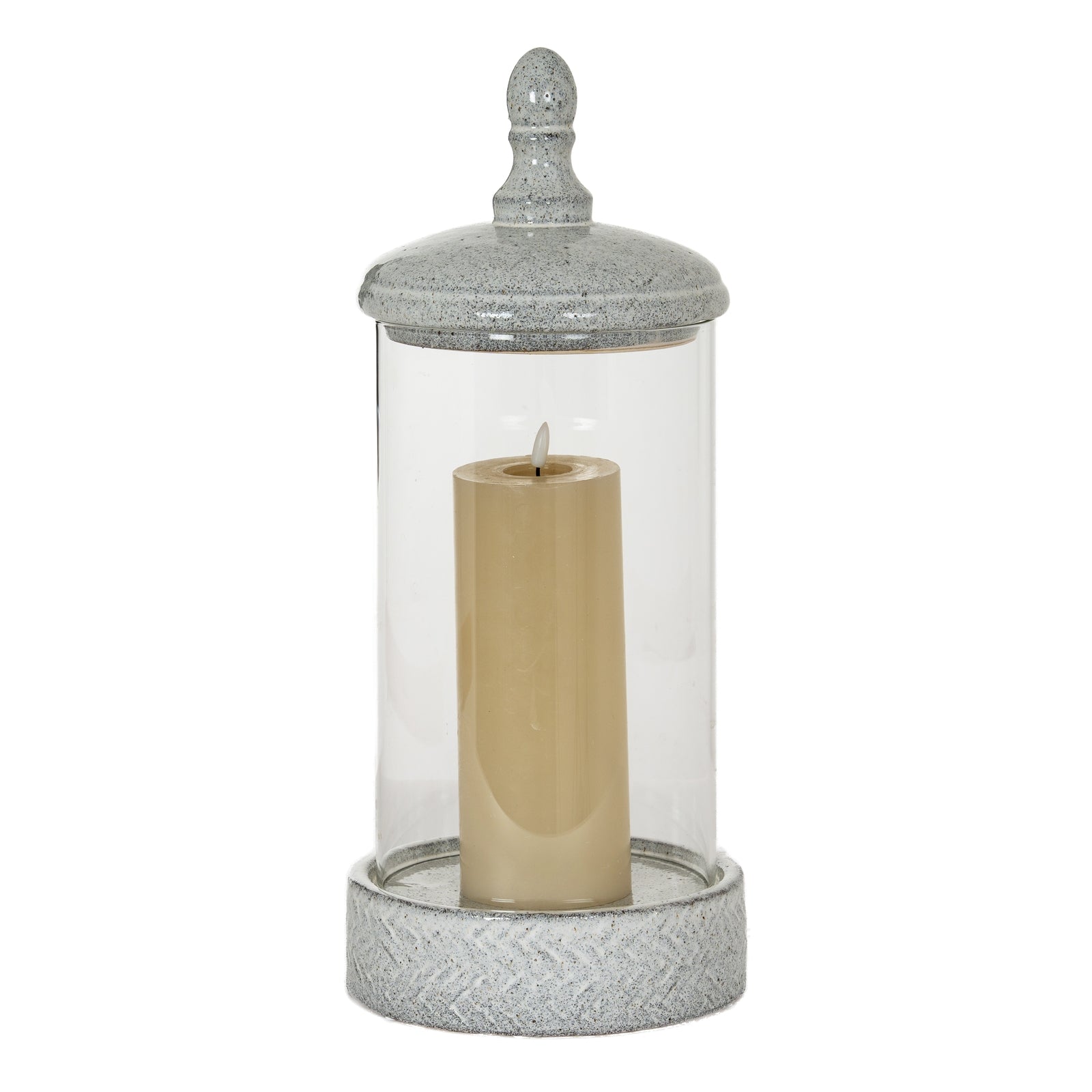 Sona Large Hurricane Lantern With Lid