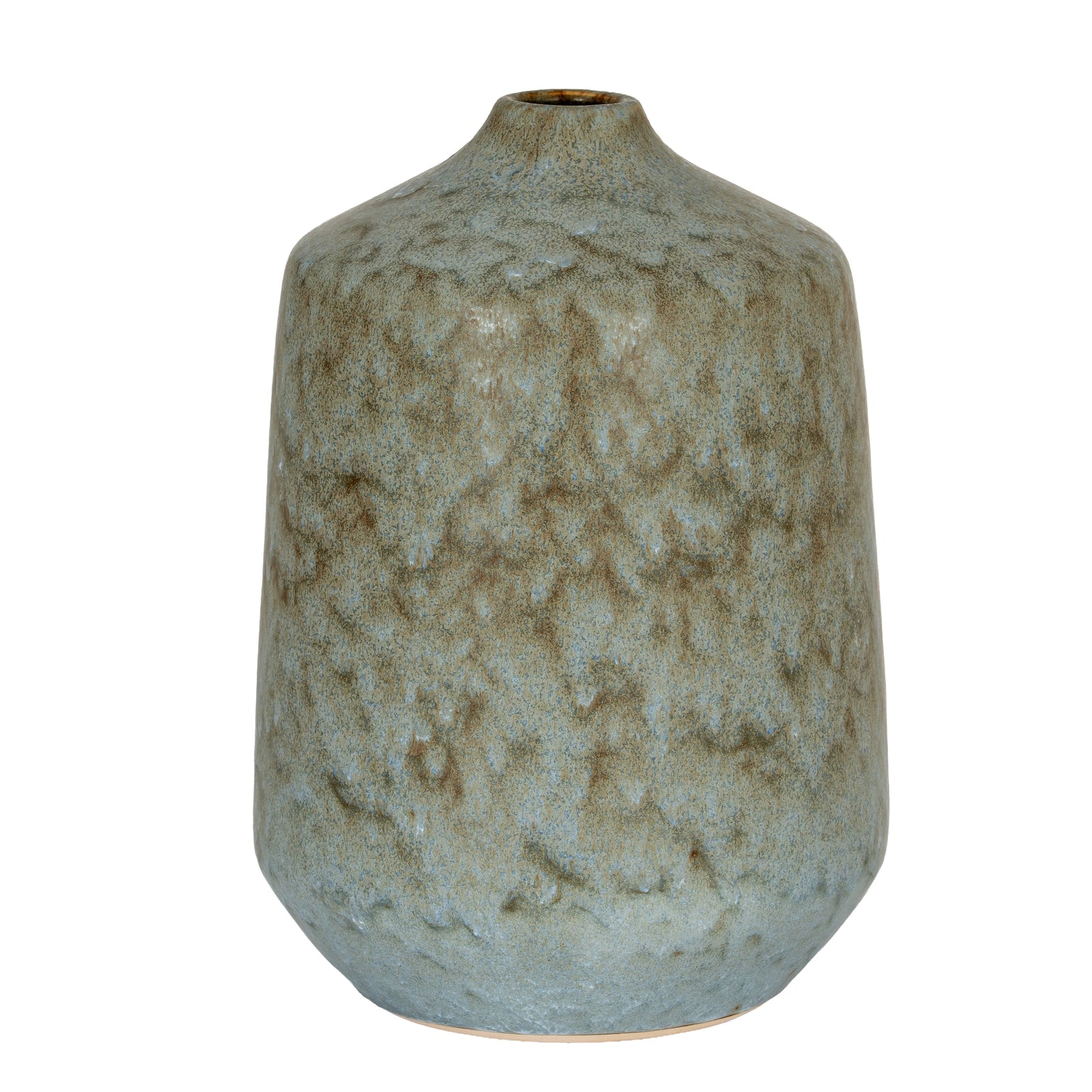 Textured ceramic vase on a white background
