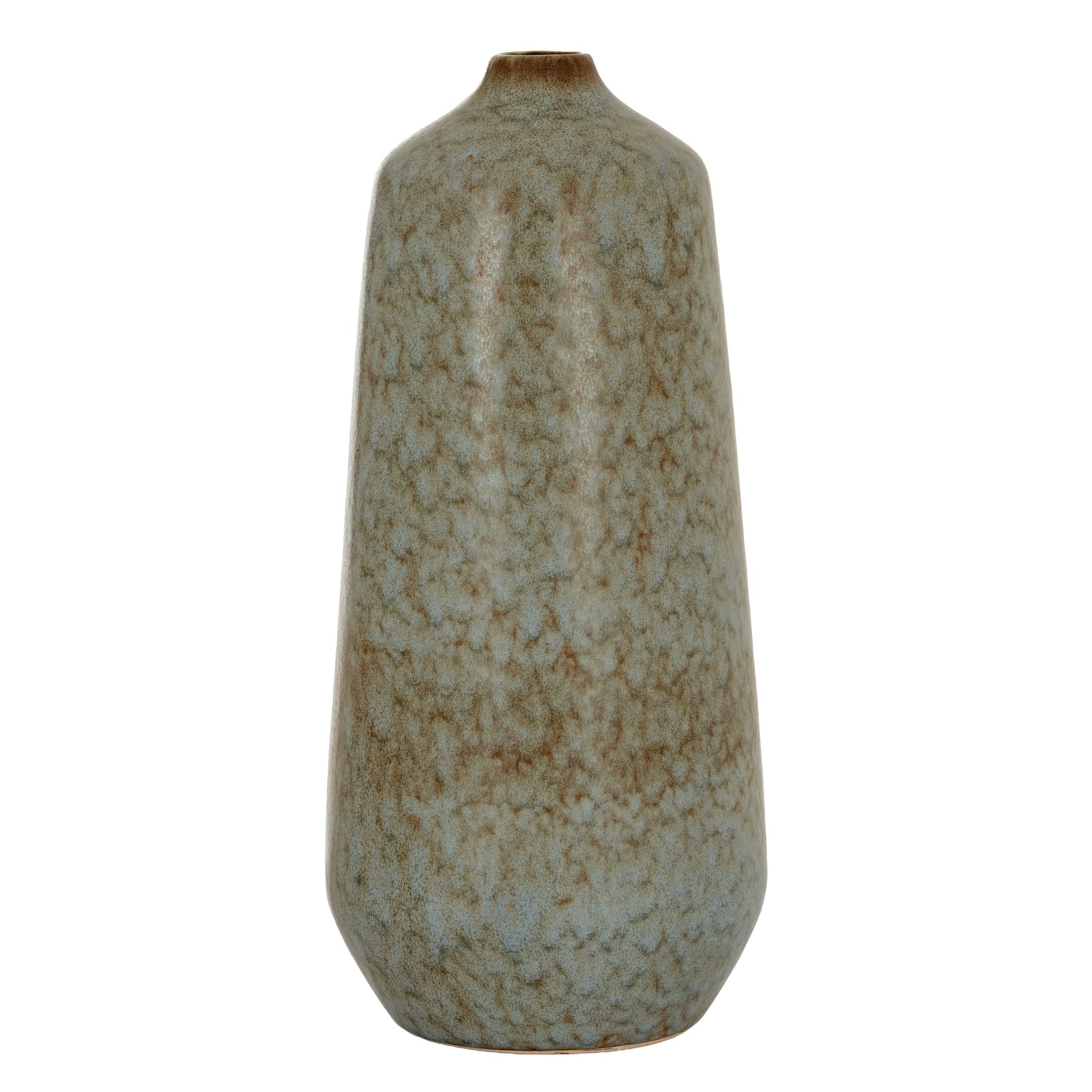 Textured ceramic vase on a white background