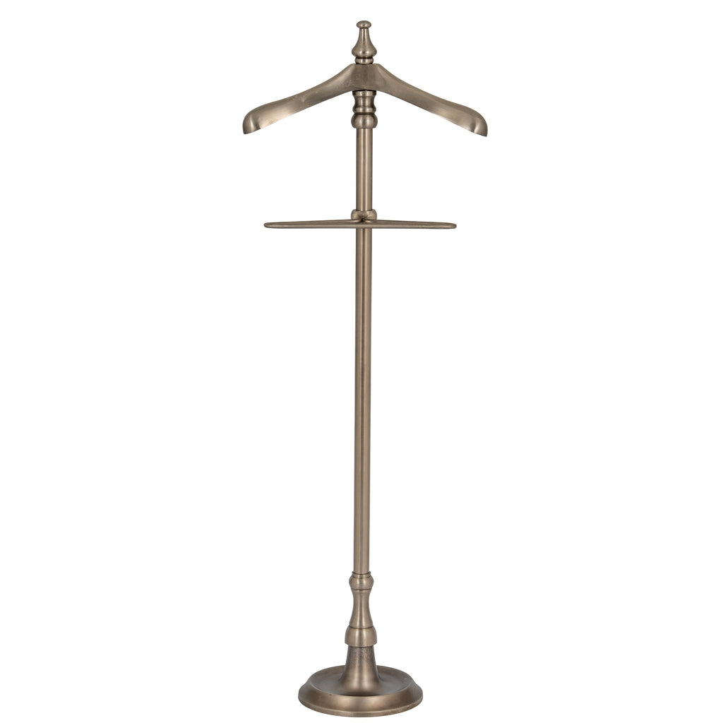 Antiqued Silver Valet Stand